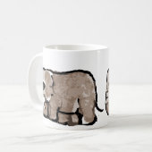 Adorable Elephant-Tasse Kaffeetasse (Vorderseite Links)