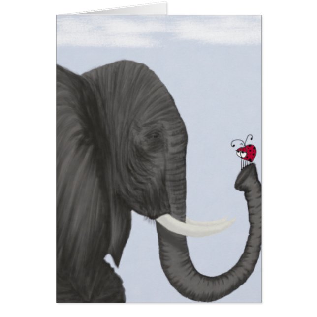 Adorable Elephant und Niedliche Ladybug (Vorne)