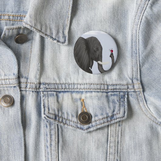 Adorable Elephant und Niedliche Ladybug Button (Beispiel)