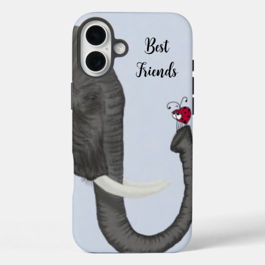 Adorable Elephant und Niedliche Ladybug Case-Mate iPhone Hülle (Rückseite)