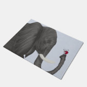 Adorable Elephant und Niedliche Ladybug Fußmatte (Schrägansicht)