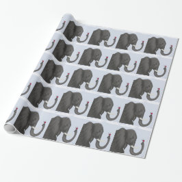 Adorable Elephant und Niedliche Ladybug Geschenkpapier