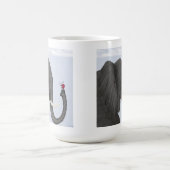 Adorable Elephant und Niedliche Ladybug Kaffeetasse (Mittel)