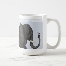 Adorable Elephant und Niedliche Ladybug Kaffeetasse