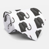 Adorable Elephant und Niedliche Ladybug Krawatte (Gerollt)