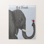 Adorable Elephant und Niedliche Ladybug Puzzle (Vertikal)