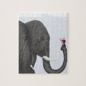 Adorable Elephant und Niedliche Ladybug Puzzle (Vertikal)