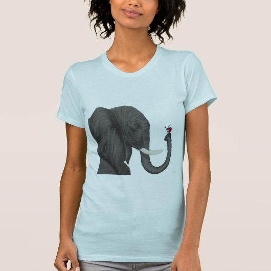 Adorable Elephant und Niedliche Ladybug T-Shirt (Vorderseite)