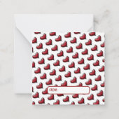 Adorable Elephant Valentine Card Mitteilungskarte (Rückseite)