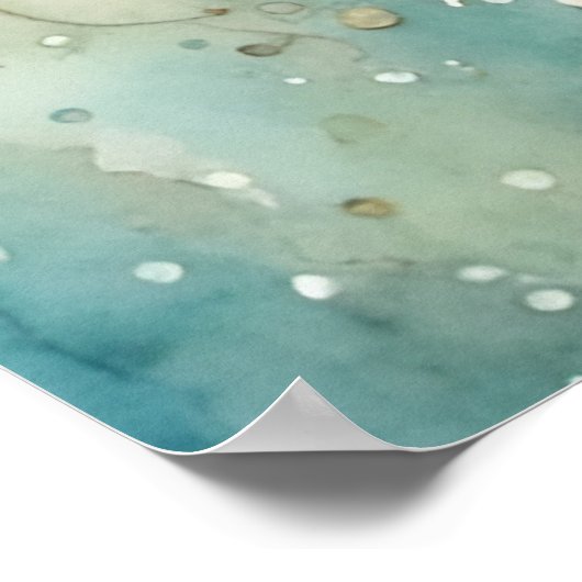 Adorable Elf mit Kuchen Poster (Ecke)