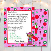 Adorable Elf Personalisierter Brief vom Santa