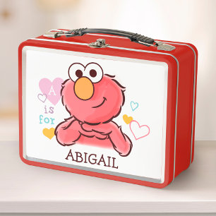 Adorable Elmo   Geben Sie Ihren eigenen Namen ein Metall Lunch Box