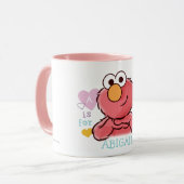 Adorable Elmo | Geben Sie Ihren eigenen Namen ein Tasse (Vorderseite Links)