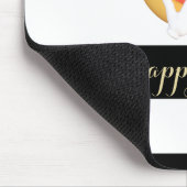 Adorable Emoji Face, gestreift Mousepad (Ecke)