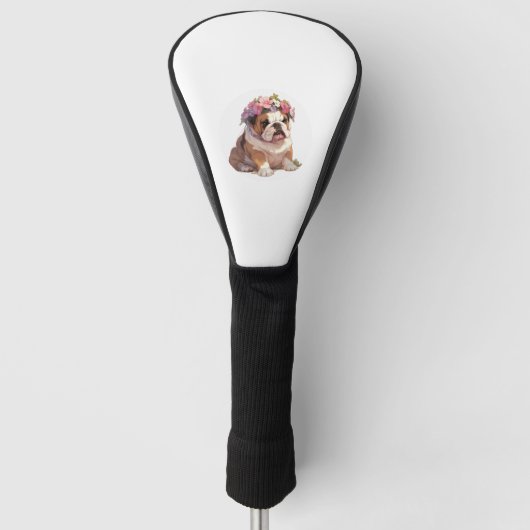 Adorable English Bulldog Classic T - Shirt (6) Golf Headcover (Vorderseite)