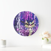 Adorable Fairy Große Wanduhr (Zuhause)
