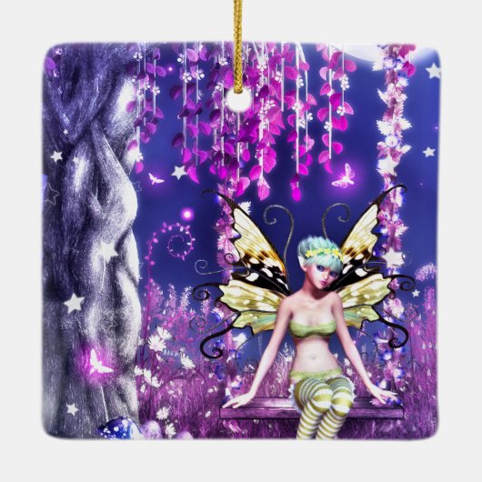 Adorable Fairy Keramikornament (Rückseite)