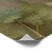 Adorable Fairy Mixed Media Collage Poster (Ecke)