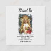 Adorable Fairy Quadratische Visitenkarte (Rückseite)