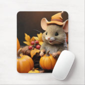 Adorable Fall Maus mit Pumpkins Maus Pad Mousepad (Mit Mouse)
