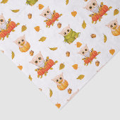 Adorable Fall Owls Seidenpapier (Ausschnitt)