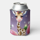 Adorable Fantasy Baby Giraffe mit Holly Dosenkühler (Kanne Rückseite)