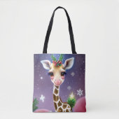 Adorable Fantasy Baby Giraffe mit Holly Tasche (Vorderseite)