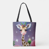 Adorable Fantasy Baby Giraffe mit Holly Tasche (Rückseite)