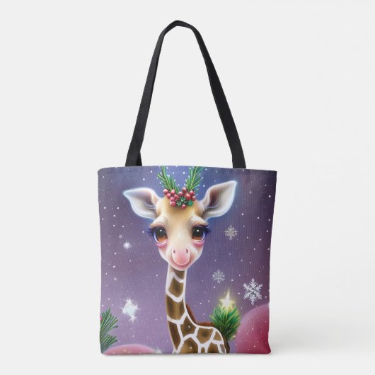 Adorable Fantasy Baby Giraffe mit Holly Tasche (Rückseite)