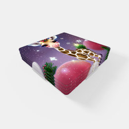 Adorable Fantasy Baby Giraffe mit Holly Untersetzer Set