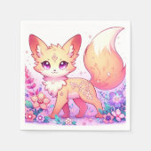 Adorable Fantasy Fox Babydusche Serviette (Vorderseite)