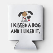 Adorable farbenfroh küsste ich einen Hund und ich Dosenkühler (Rückseite)