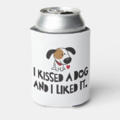 Adorable farbenfroh küsste ich einen Hund und ich Dosenkühler (Kanne Rückseite)