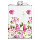 Adorable farbenfrohe Girly Blooming Blume Flachmann (Rückseite)