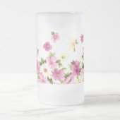 Adorable farbenfrohe Girly Blooming Blume Mattglas Bierglas (Mittel)