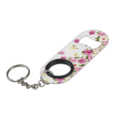 Adorable farbenfrohe Girly Blooming Blume Mini Flaschenöffner (Vorderseite Schrägansicht)