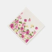 Adorable farbenfrohe Girly Blooming Blume Serviette (Ecke)
