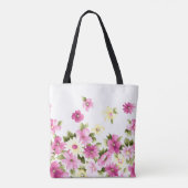 Adorable farbenfrohe Girly Blooming Blume Tasche (Rückseite)