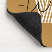 Adorable farbenfrohe natürliche braun Initial und  Mousepad (Ecke)
