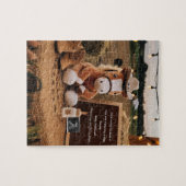 Adorable farm thematische Schwangerschaftsankündig Puzzle (Horizontal)