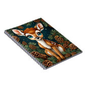 Adorable Fauna umgeben von Pinecones Notizblock (Rechte Seite)