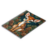 Adorable Fauna umgeben von Pinecones Notizblock (Linke Seite)