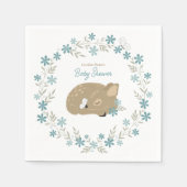 Adorable Fawn Baby Dusche Serviette (Vorderseite)