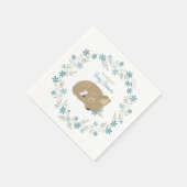 Adorable Fawn Baby Dusche Serviette (Ecke)
