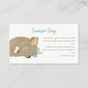 Adorable Fawn Boy Baby Dusche Begleitkarte