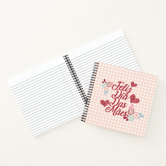 Adorable Feliz Dia Das Mães | Notebook Notizblock (Innenseite)