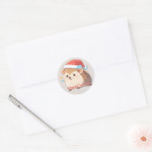 Adorable Festive Hamster Wearing Santa Hat Sticker (Umschlag)