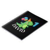 Adorable First Birthday Dino Notizblock (Linke Seite)