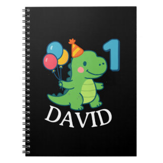 Adorable First Birthday Dino Notizblock