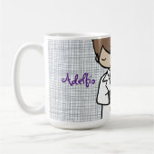 Adorable First Heilige Kommune brünetter Junge Kaffeetasse (Links)